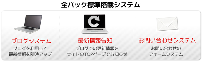 全パック標準搭載システム