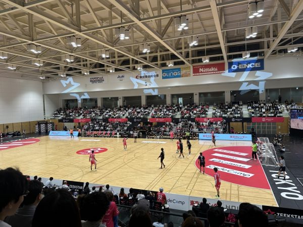 ハンドボールの試合風景