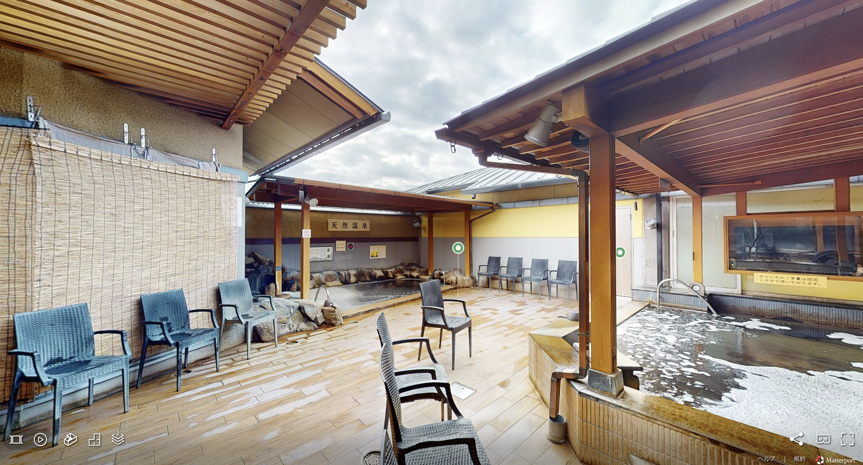 [温浴施設] 極楽湯 和光店様｜3Dパノラマ制作 施工写真